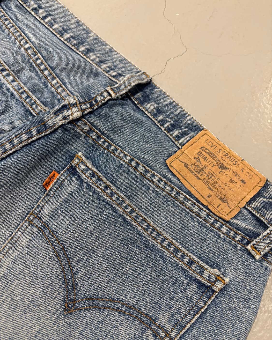90’s 리바이스 오렌지탭 615 데님 팬츠   상품이미지9