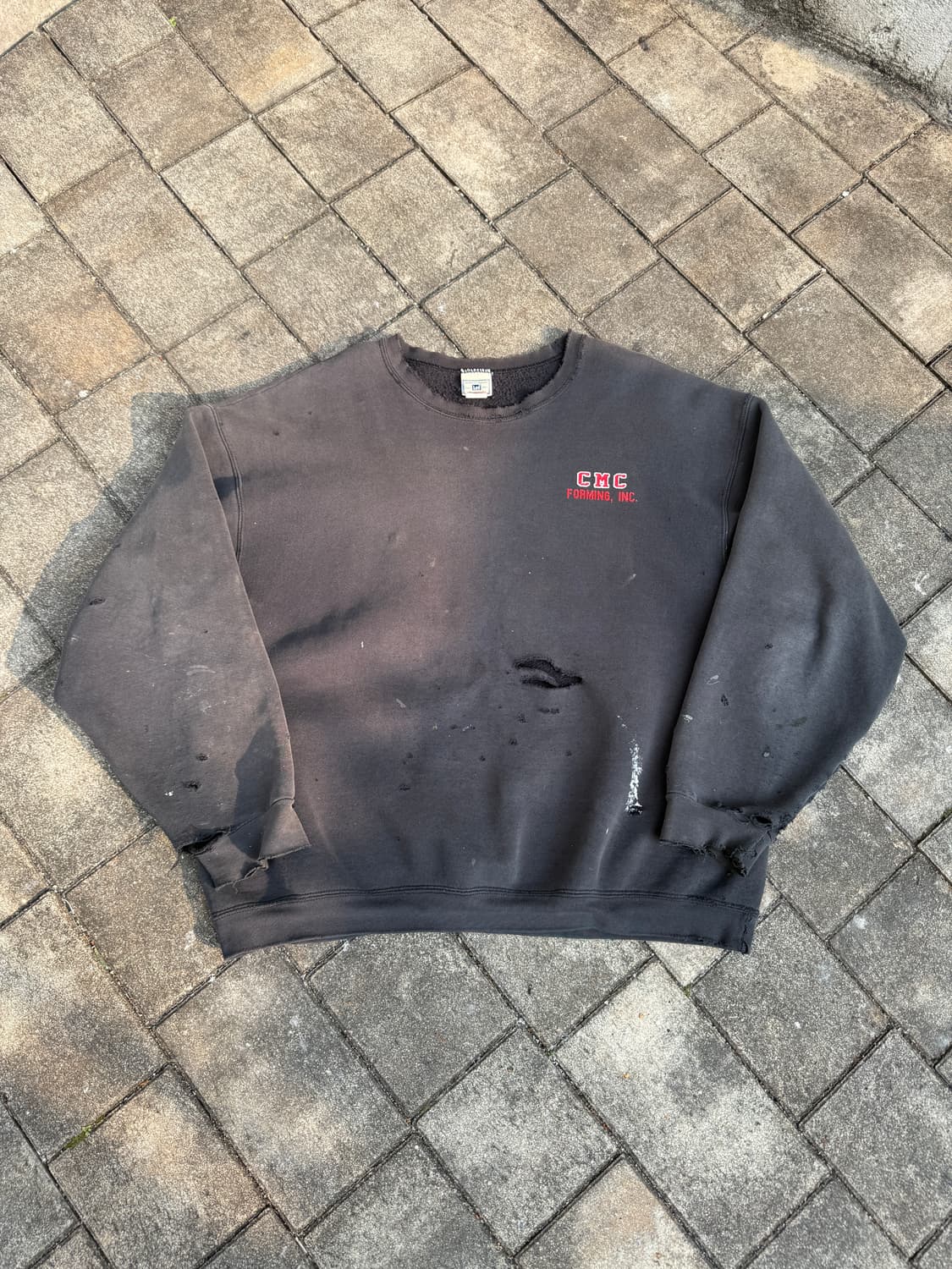 90s 리 하드 디스트로이드 스웻셔츠 2XL 상품이미지1