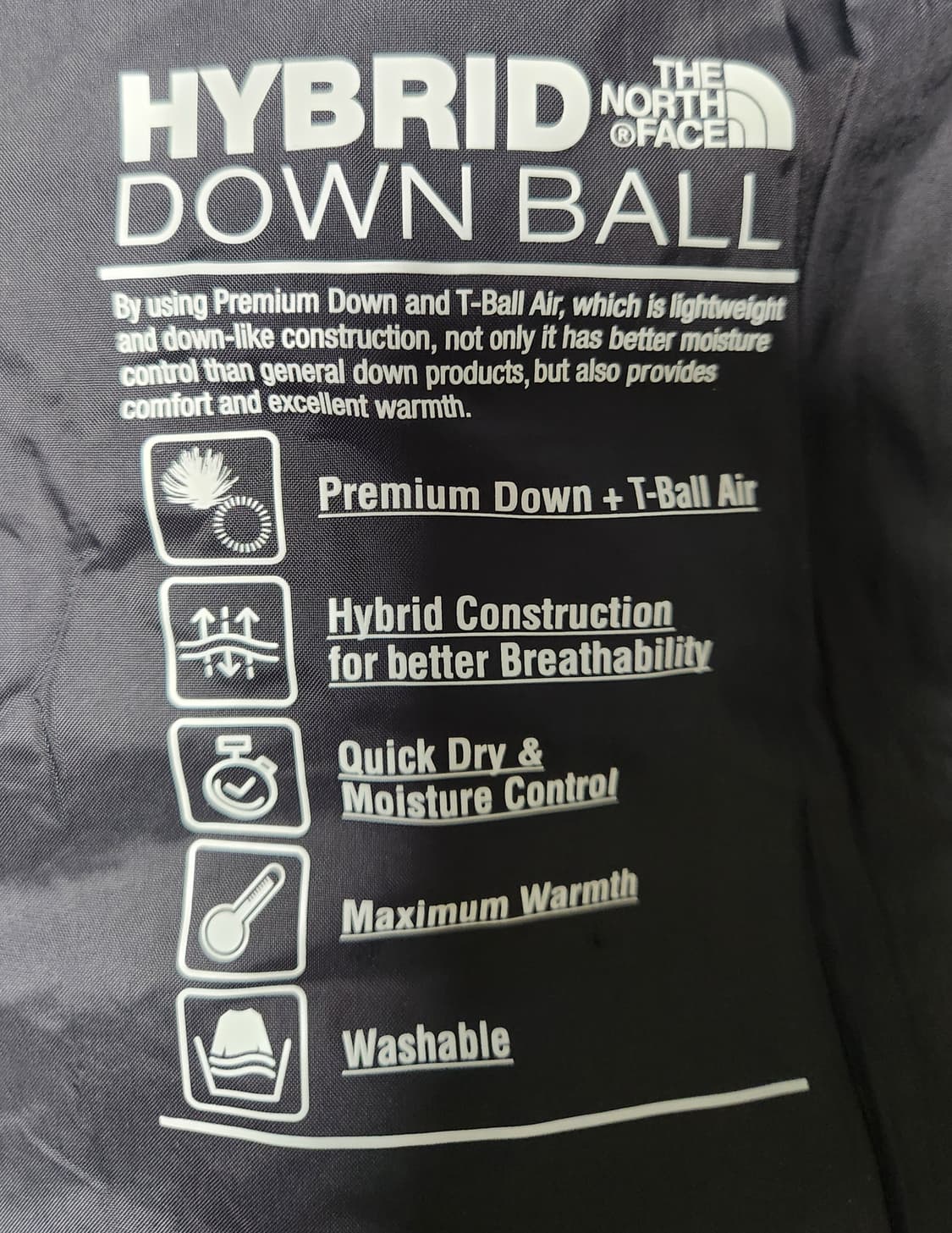 노스페이스 액트 프리 EX 하이브리드 다운 코트 L (100) 상품이미지5