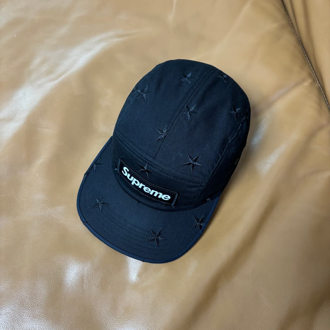 슈프림 밀리터리 스타 캠프캡 모자 박스로고 네이비 블랙 상품이미지5