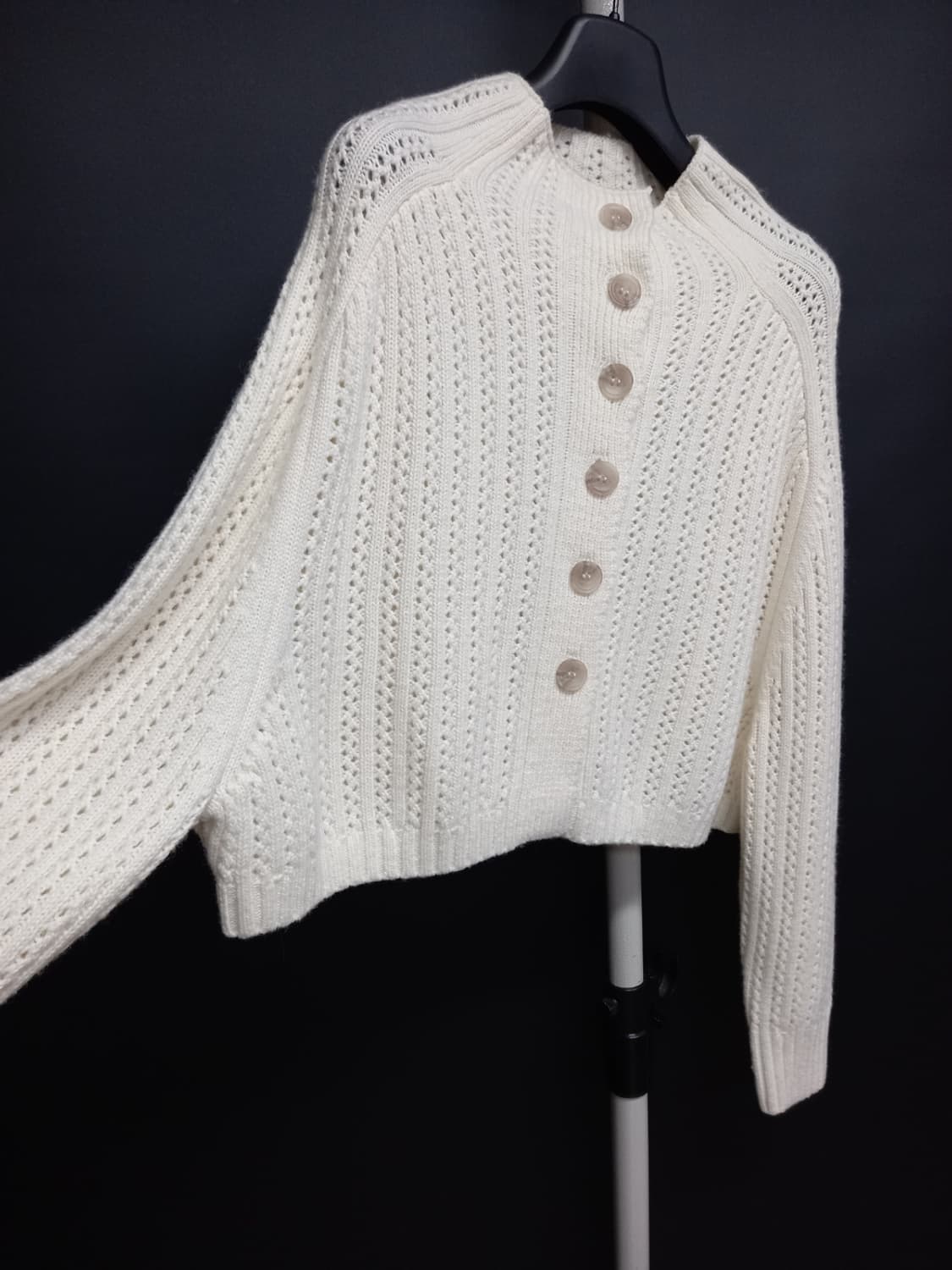 새 BLUE I-D 블루아이디 춘추동 숏 루즈핏 가디건 F 33-66 상품이미지4