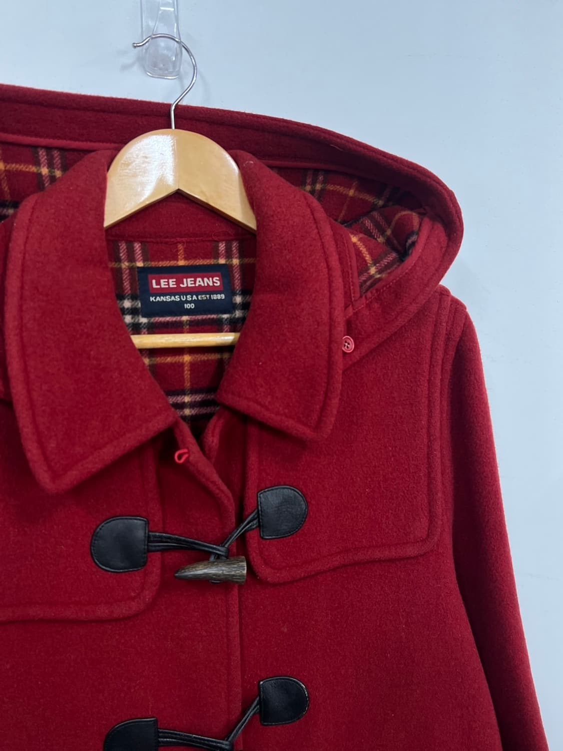 Lee 리 진스 모직 더플 떡볶이 롱 코트 상품이미지2