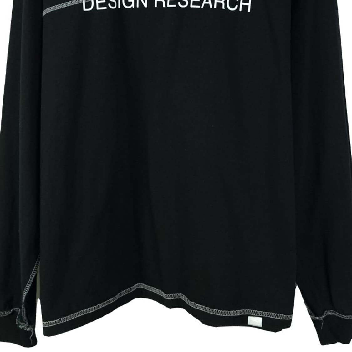 [노메뉴얼] 로고 프린팅 스티치 롱슬리브 긴팔티 블랙 M18599 상품이미지5