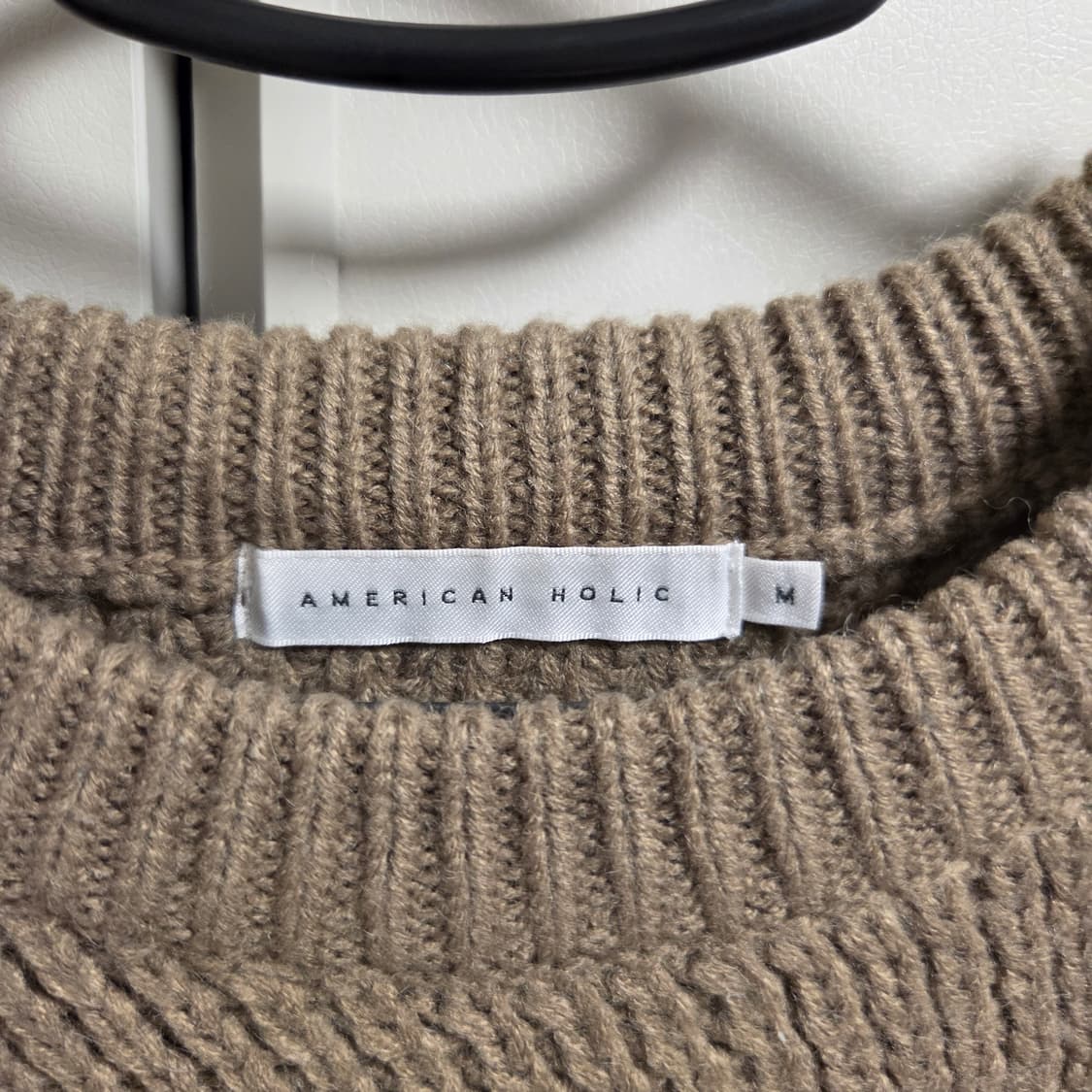 American Holic 케이블 울 니트 M-슬림L(95-100) 상품이미지5
