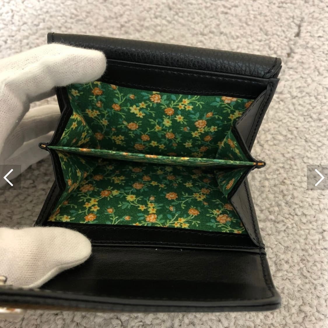 비비안 웨스트우드 아카이브 은장 orb 블랙레더 하프월렛 반지갑 상품이미지6