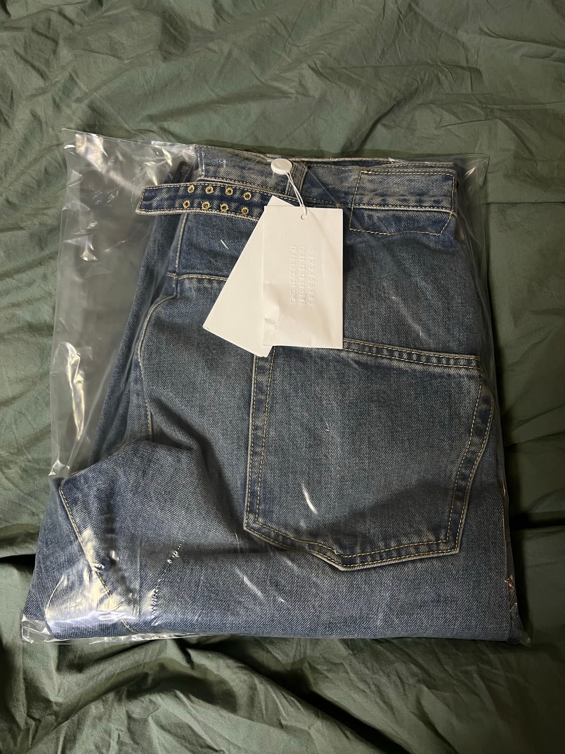 [29size] 메종 마르지엘라 Diagonal Seam 데님 팬츠 상품이미지4