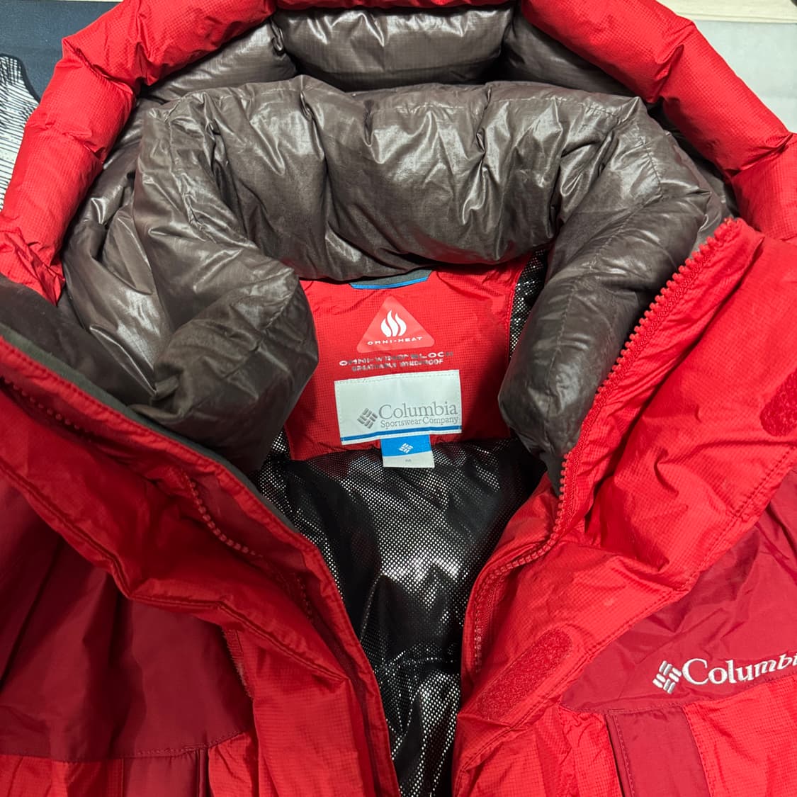 콜롬비아 옴니히트 헝가리구스다운  발열패딩 95 M사이즈 상품이미지2