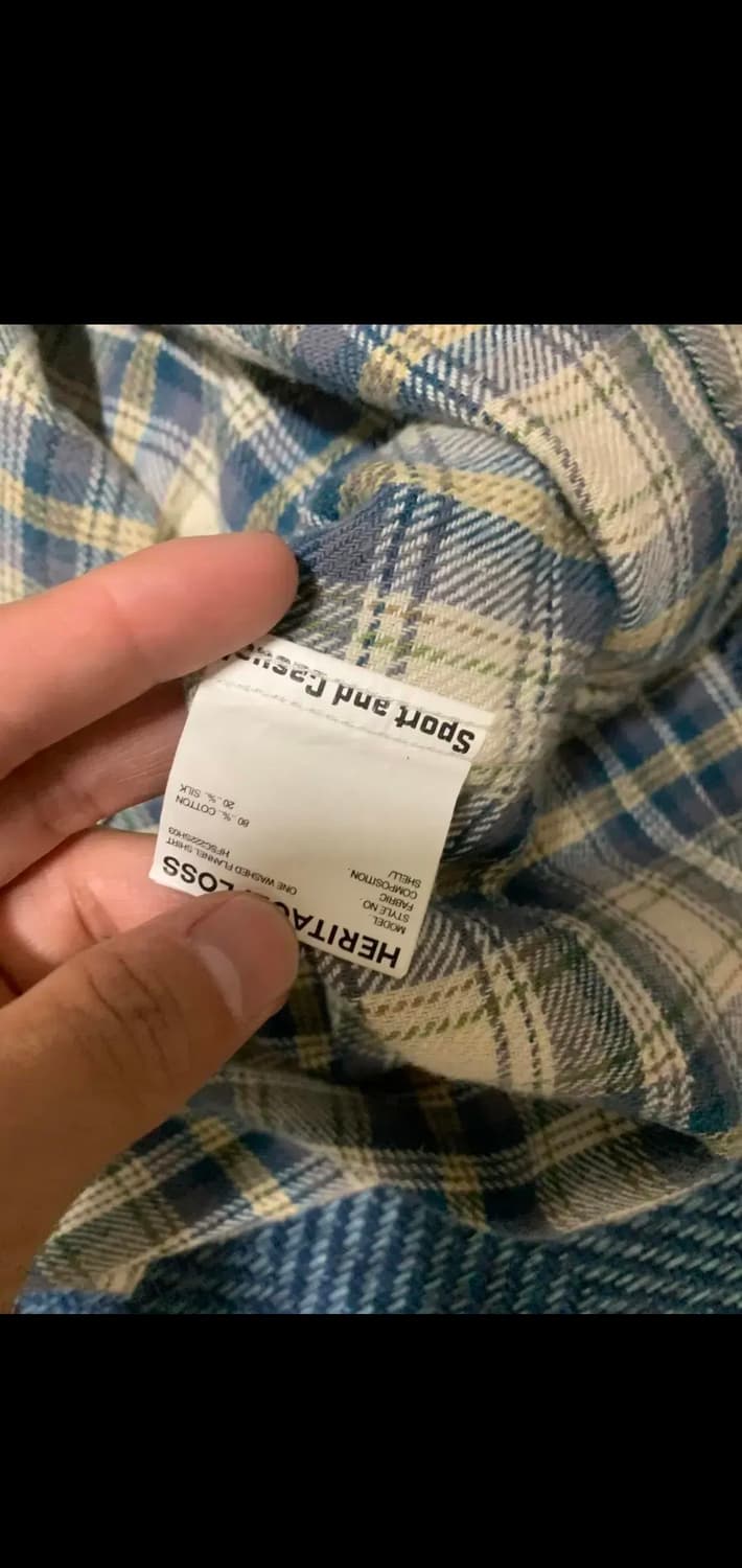 헤리티지 플로스 원 워시드 플란넬 셔츠 (s 사이즈) 상품이미지4