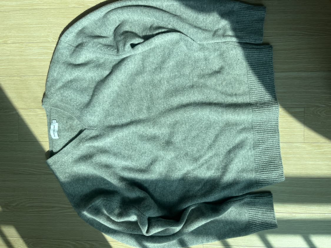 스테디에브리웨어 울 브이넥 니트 라이트 그레이 1 상품이미지1