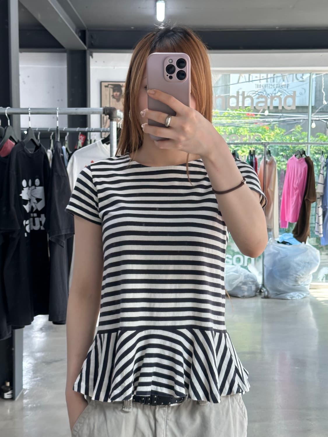 폴로랄프로렌 스트라이프 프릴 반팔티 상품이미지3