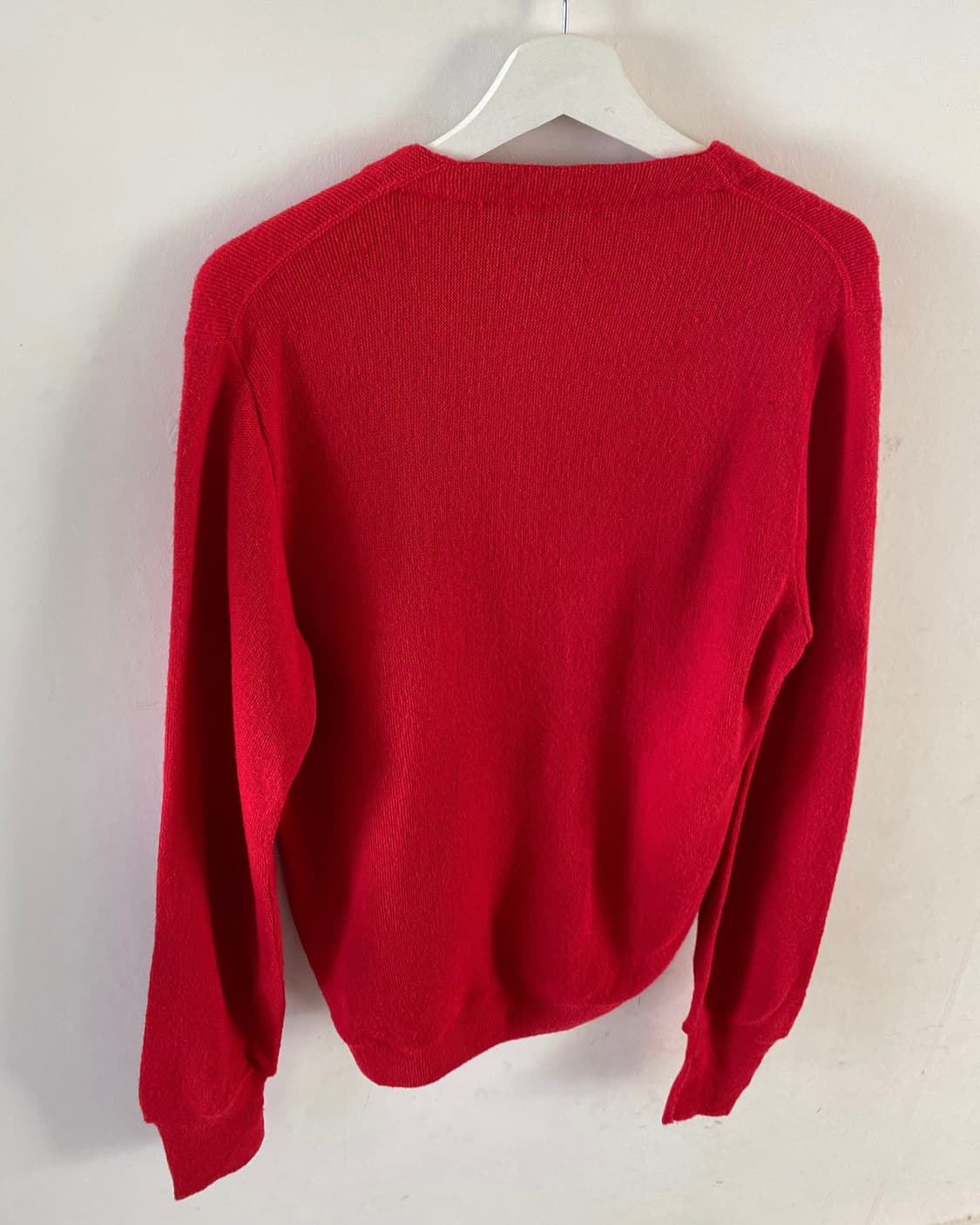 80s 빈티지 THANE 레드 아크릴 가디건 상품이미지2