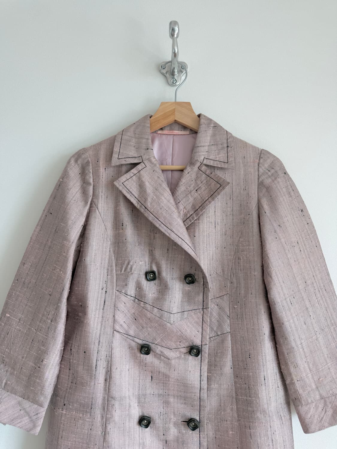 Pre owned 린넨 더블 트렌치 코트 상품이미지2