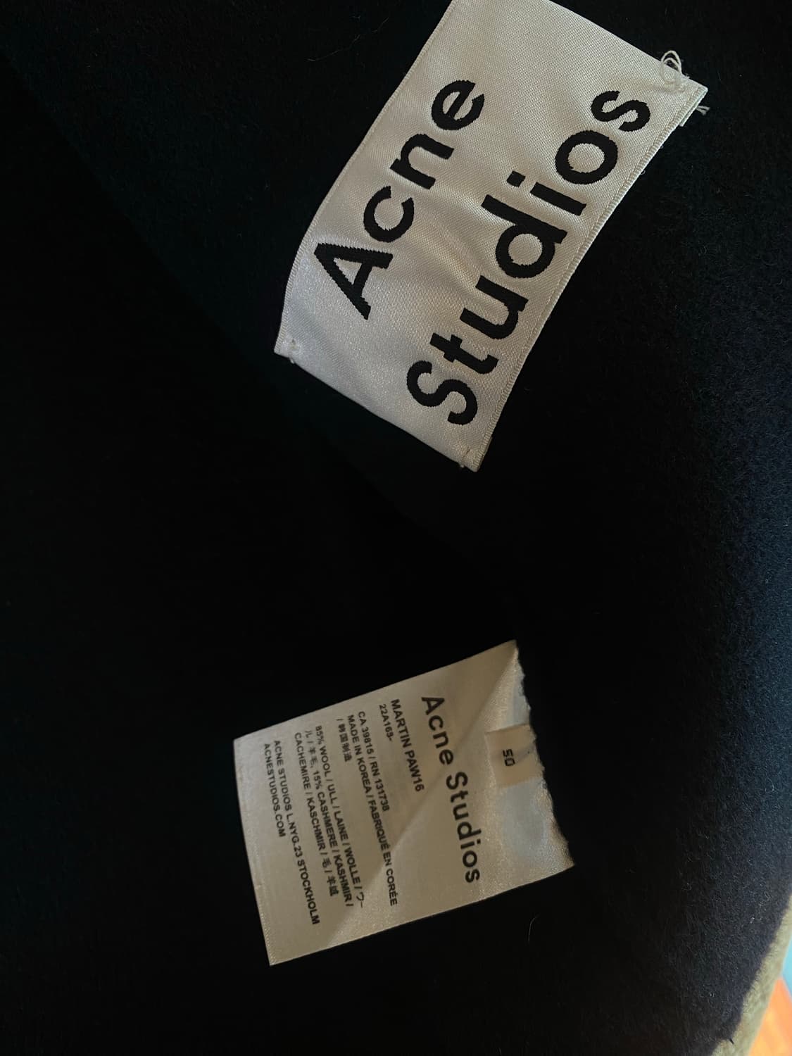 아크네스튜디오 마틴 캐시미어 브레스티즈 더블코트 오버핏 상품이미지4