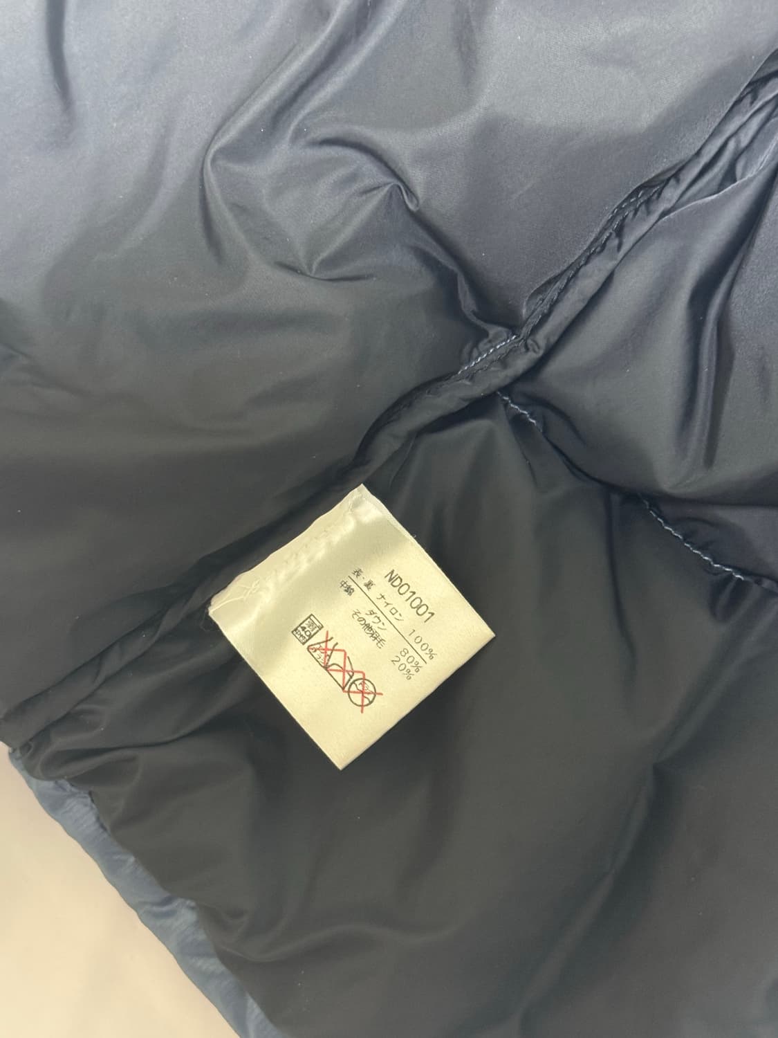 90s 노스페이스 빈티지 눕시 센터로고 패딩 상품이미지6