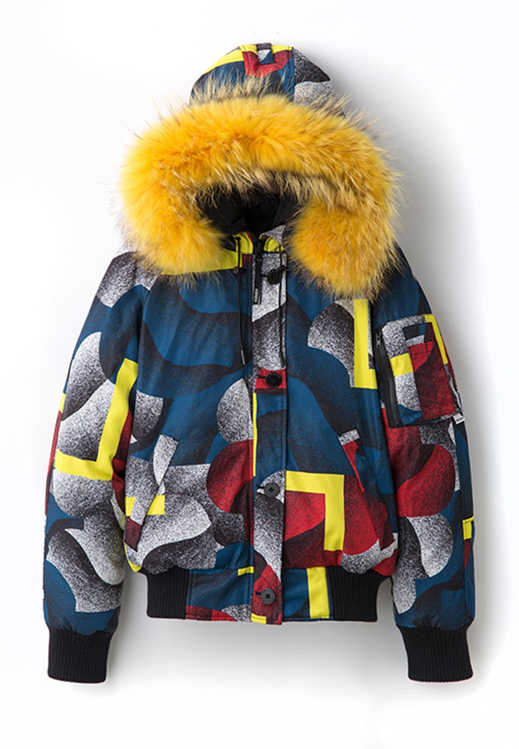 (S/여자55/남자95)겐조 후드 크롭 퍼 봄버 패딩 자켓 상품이미지1