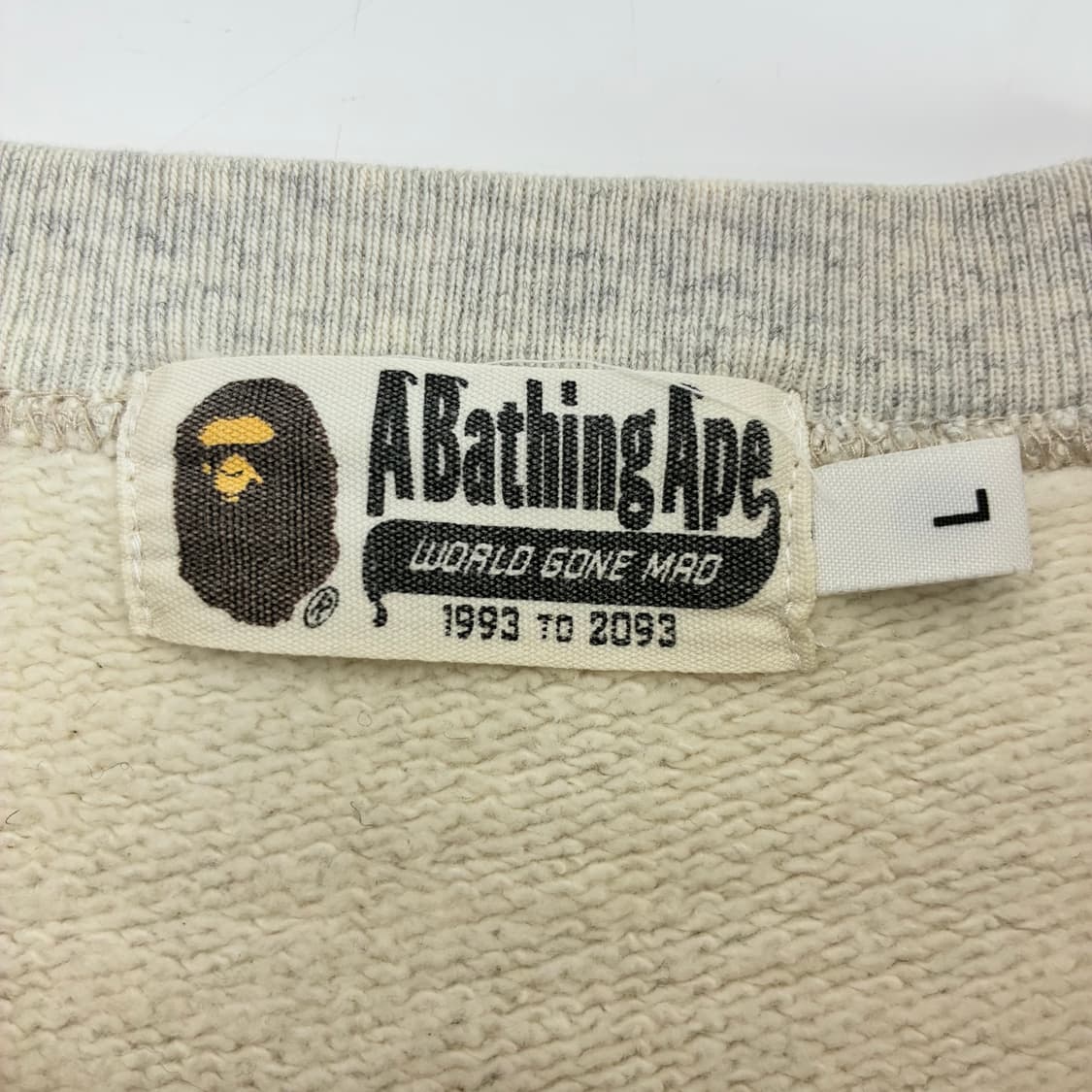 Bape 베이프 사루컬리지 헤비스웻 크루멕 맨투맨 상품이미지5