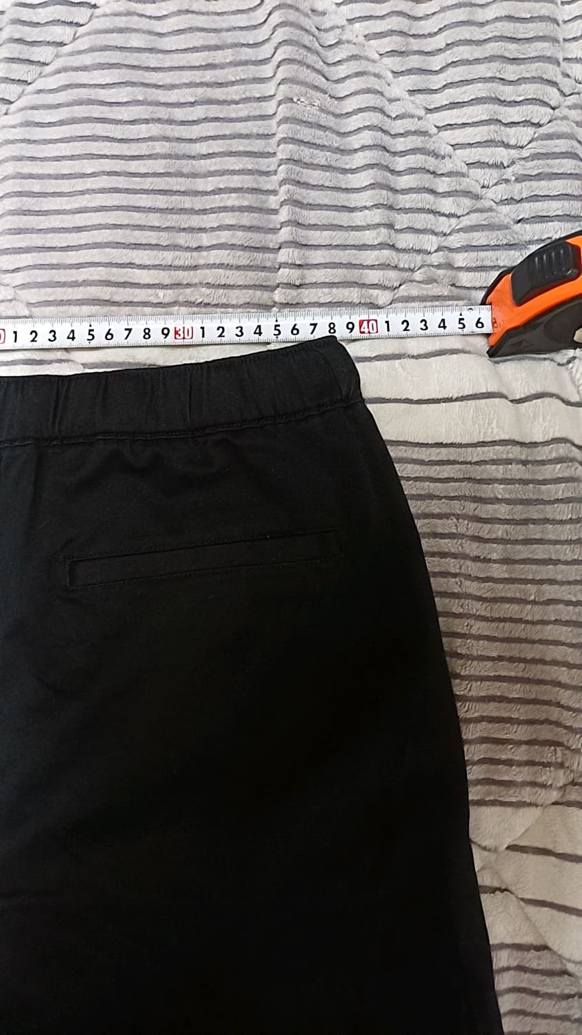 무신사 밴딩블랙면바지 실측31인치 기장102 상품이미지6