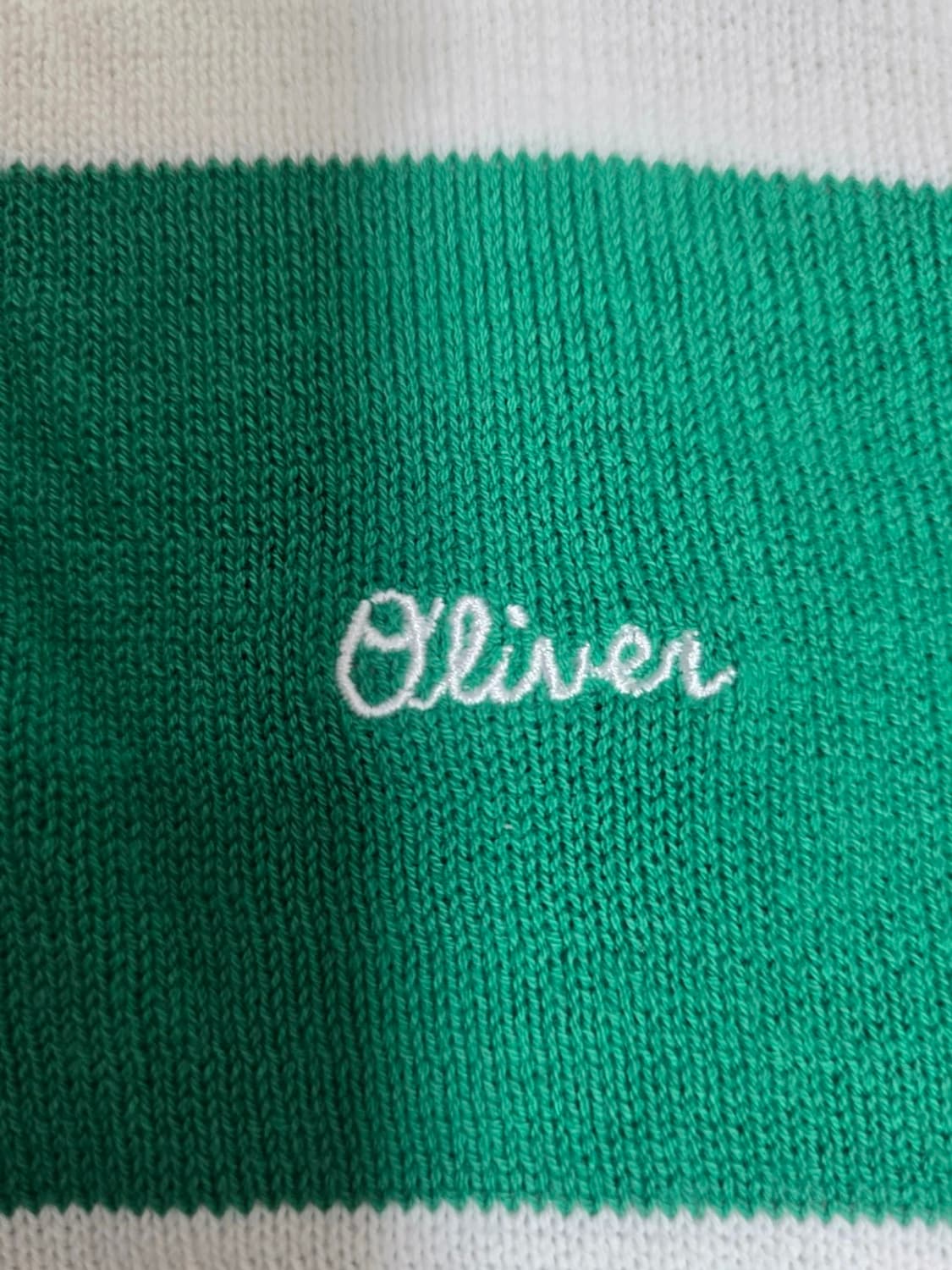 올젠 럭비 스트라이프 카라 니트 100 상품이미지4