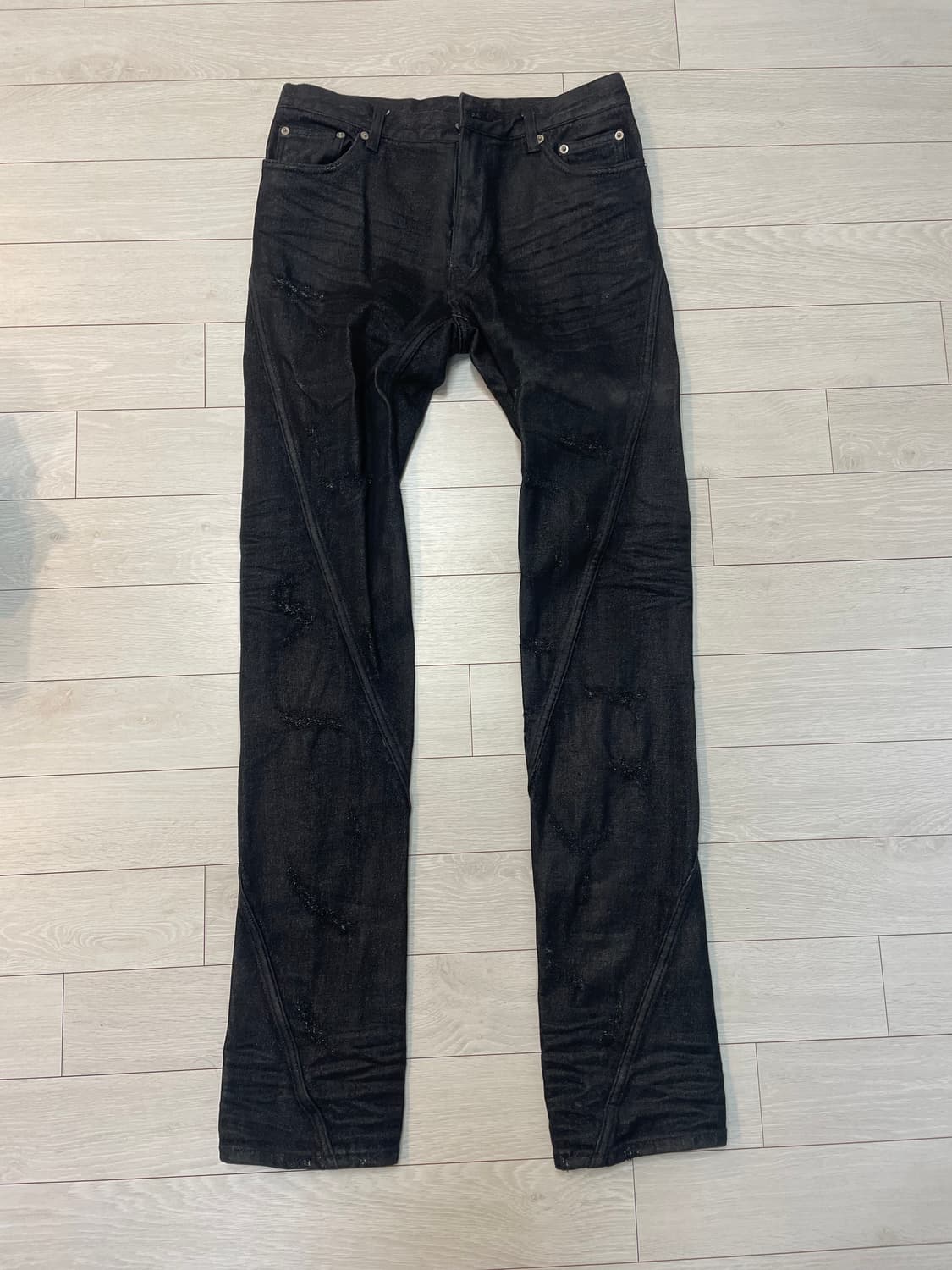 넥스트도어립스 DISTRESSED JEAN BLACK 상품이미지2