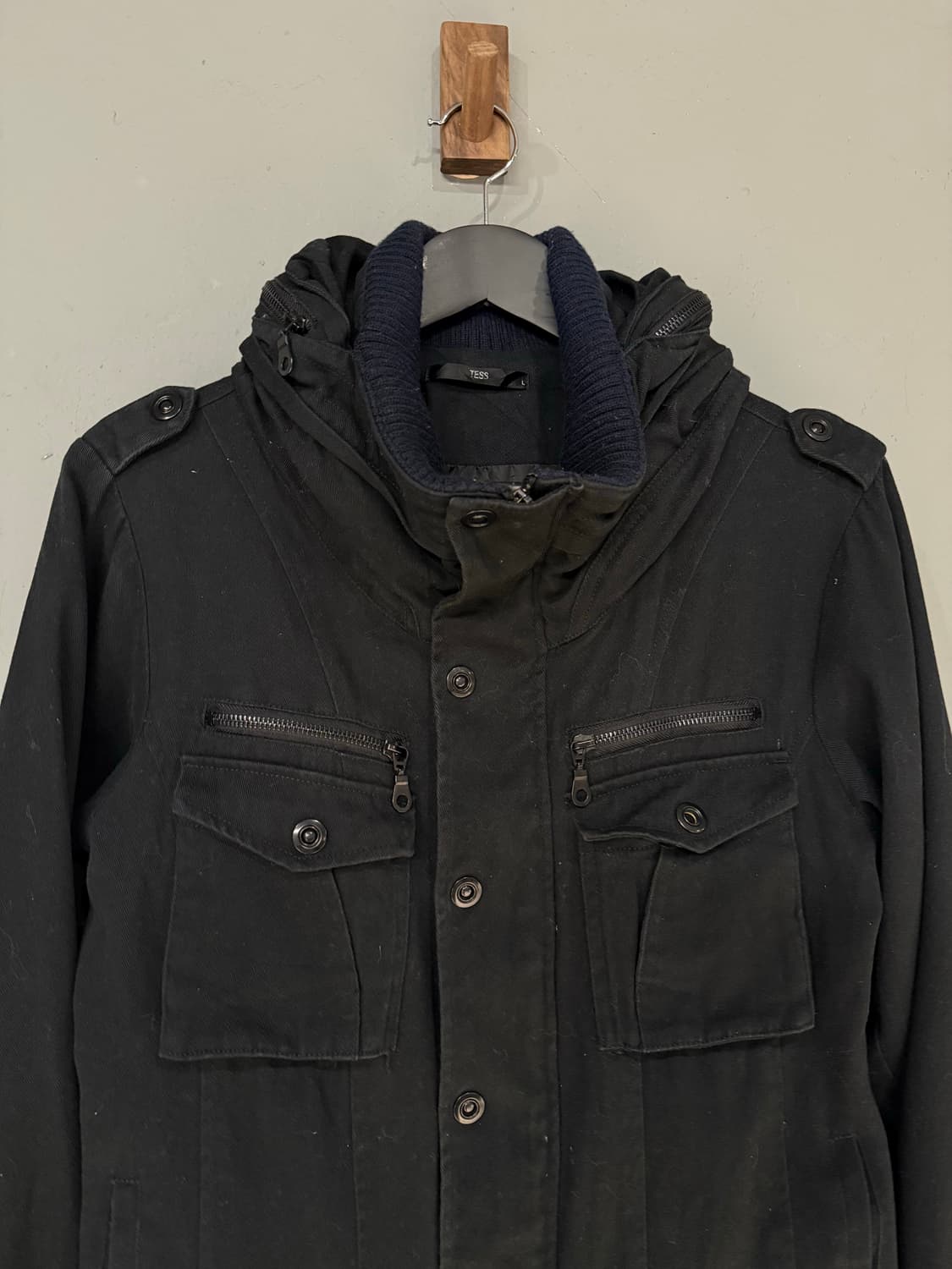 high-neck snap button 2-way zipper jk 상품이미지6