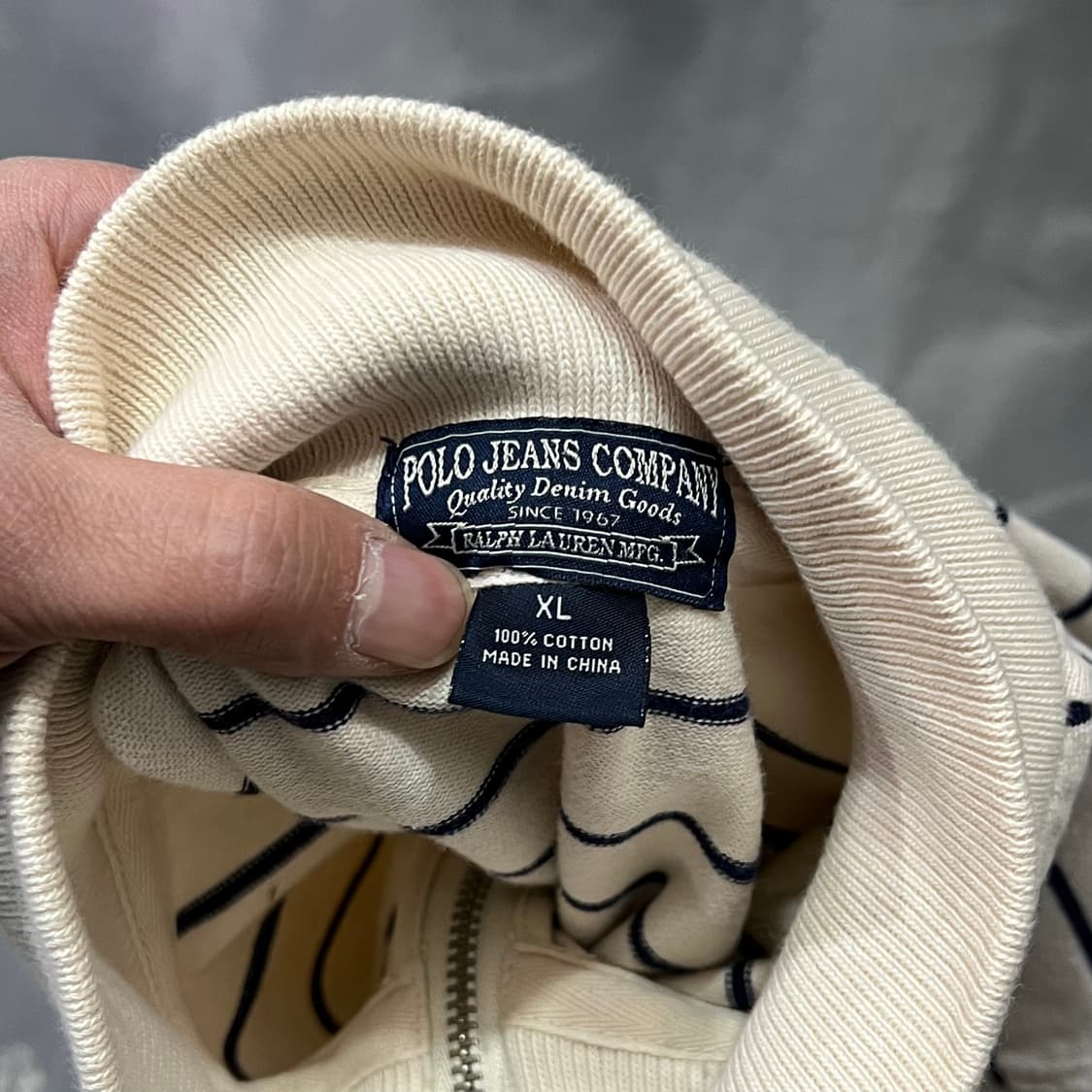  폴로진스 하이넥 스트라이프 집업 y14965 상품이미지6