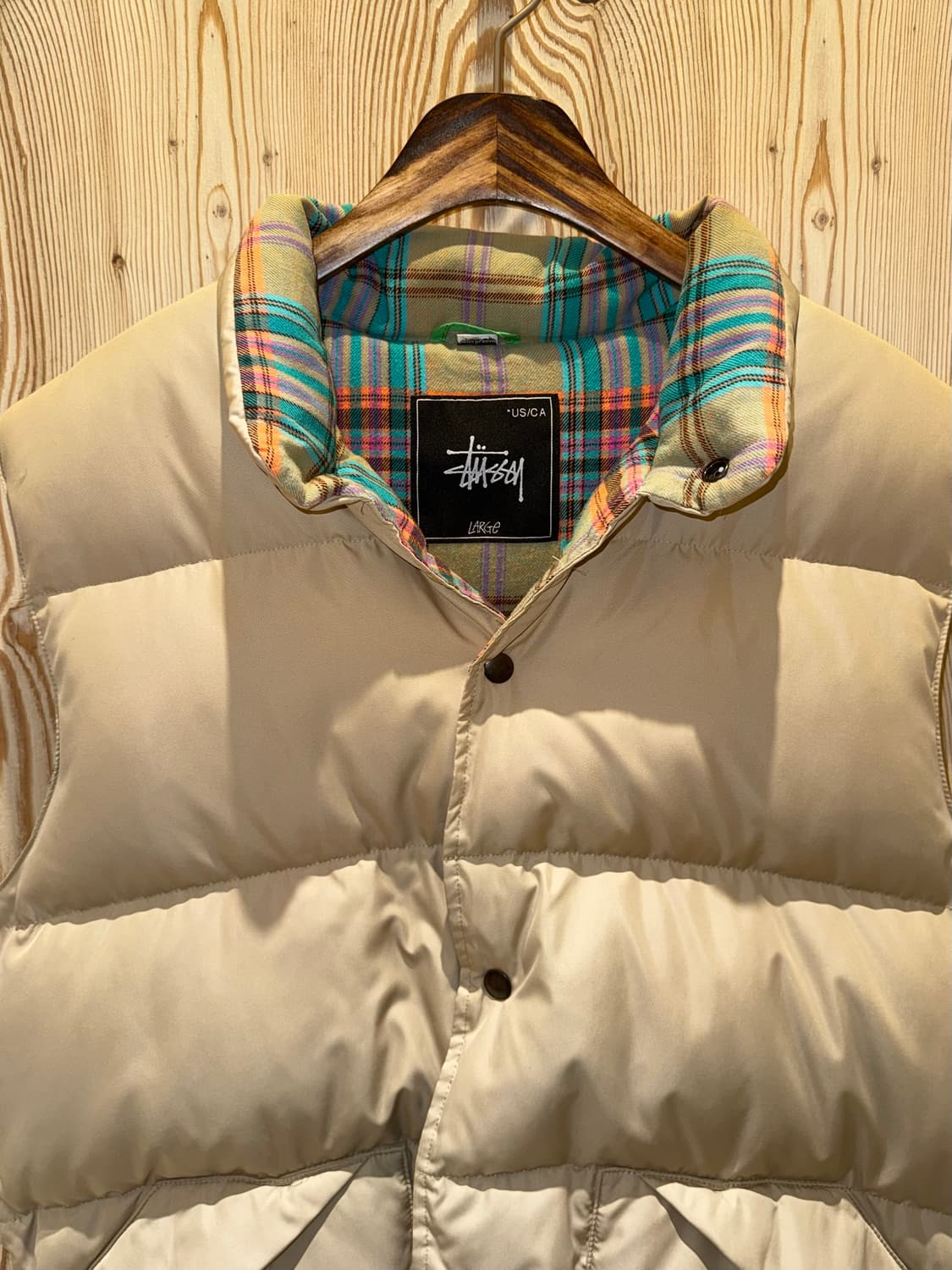 00s 스투시 컬러블록 다운 베스트 상품이미지2