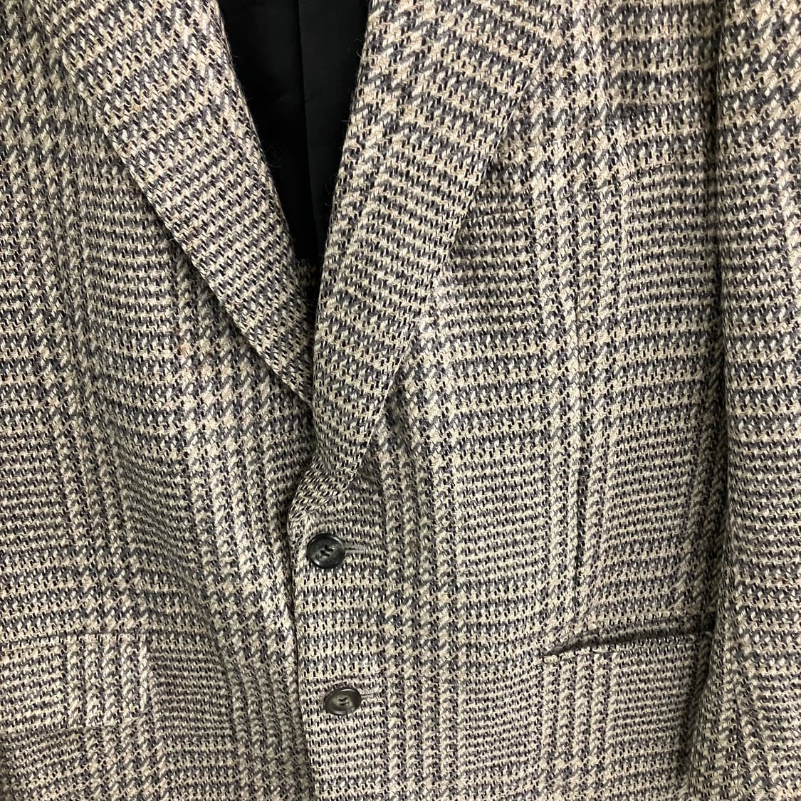 지방시 글렌 체크 패턴 울 싱글 블레이저 95 상품이미지4