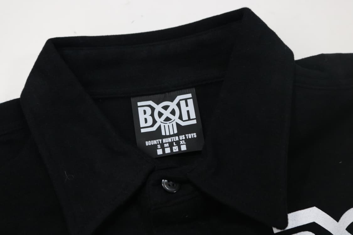 BOUNTY HUNTER 바운티 헌터 BxH 빅로고 블랙 워크 셔츠 L 상품이미지5