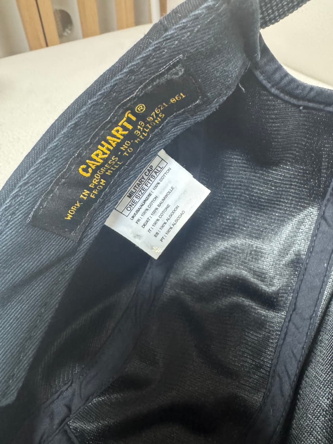 칼하트WIP 캠프캡 블랙 상품이미지4