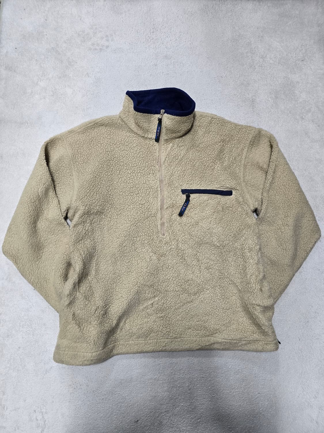 80s 칸예 엘엘빈 플리스 풀오버 내추럴 상품이미지3