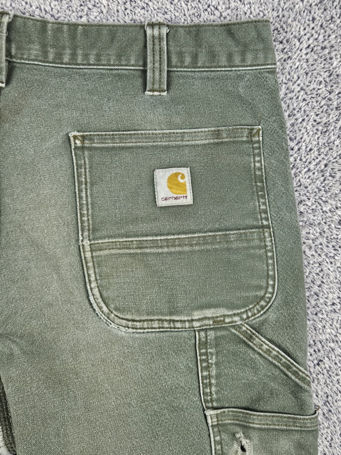 칼하트 덕 캔버스 더블니 카펜터 워크 팬츠 ( 36X32 )/ 10123 상품이미지8