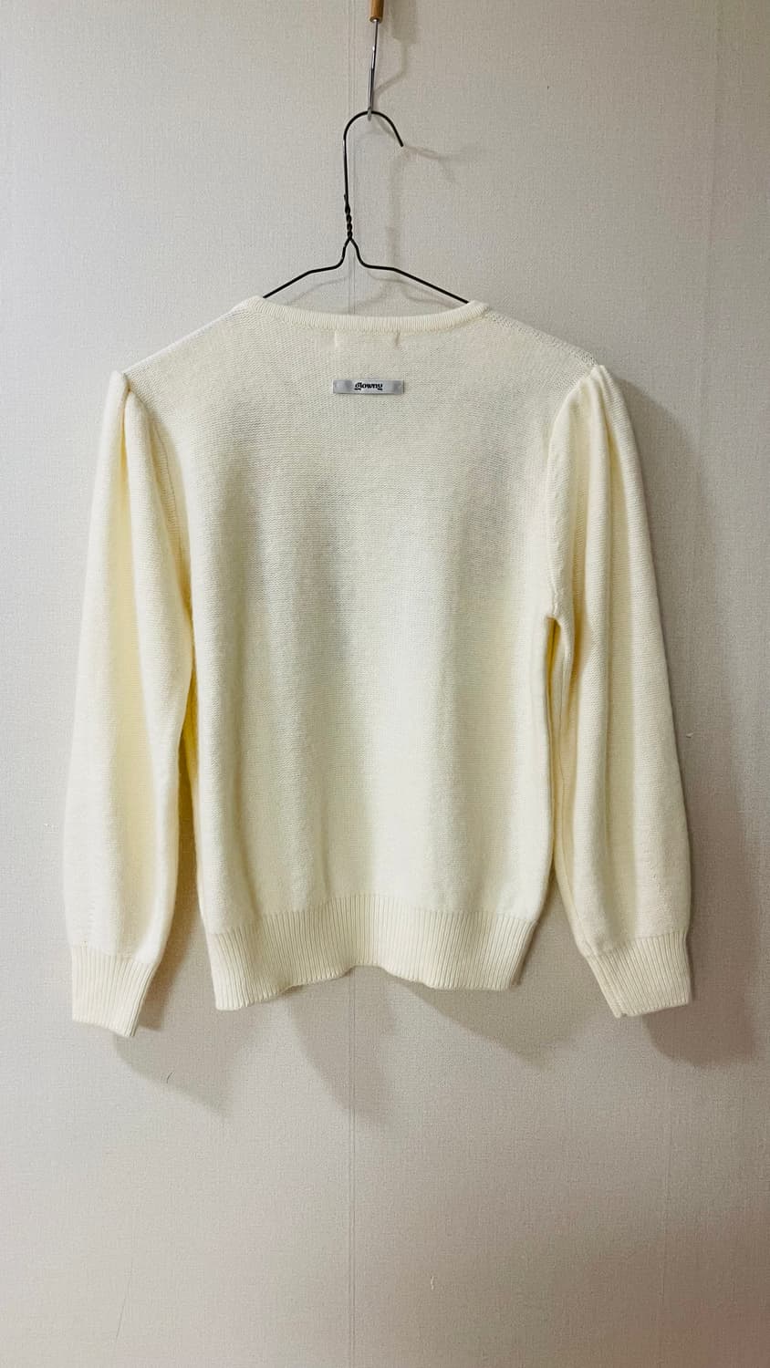 새상품) 글로니 Glowny 섈리 16플라워 꽃자수 아이보리 니트 정가  상품이미지8