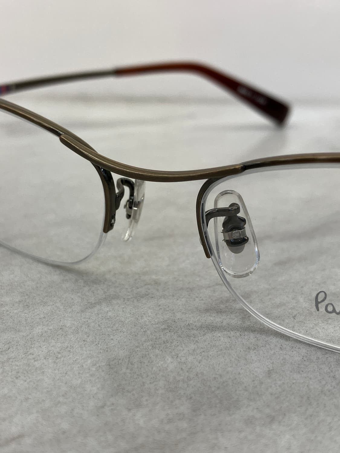 폴 스미스 Paul Smith 엔틱 황동 소프트 스퀘어 반무테 상품이미지5