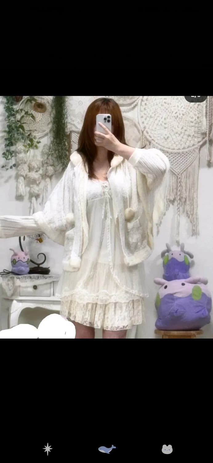 폼폼 케이프 화이트 페어리세트 상품이미지2