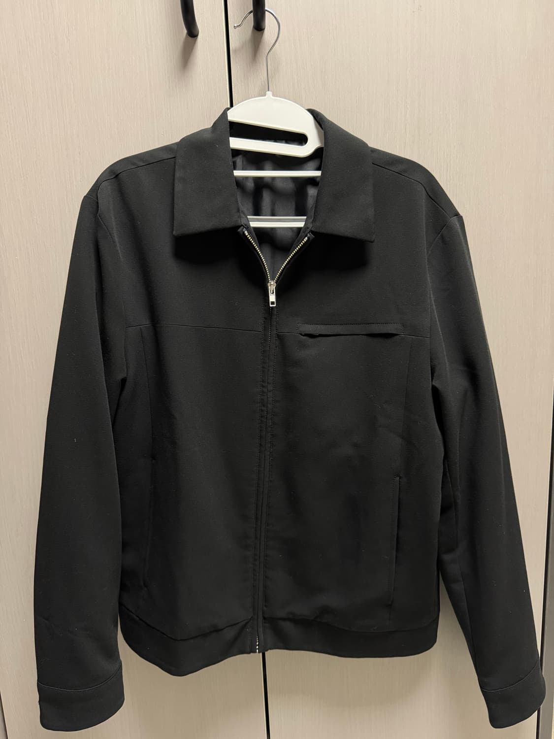 S) 에잇세컨즈 블랙 카라 집업 블루종 상품이미지3