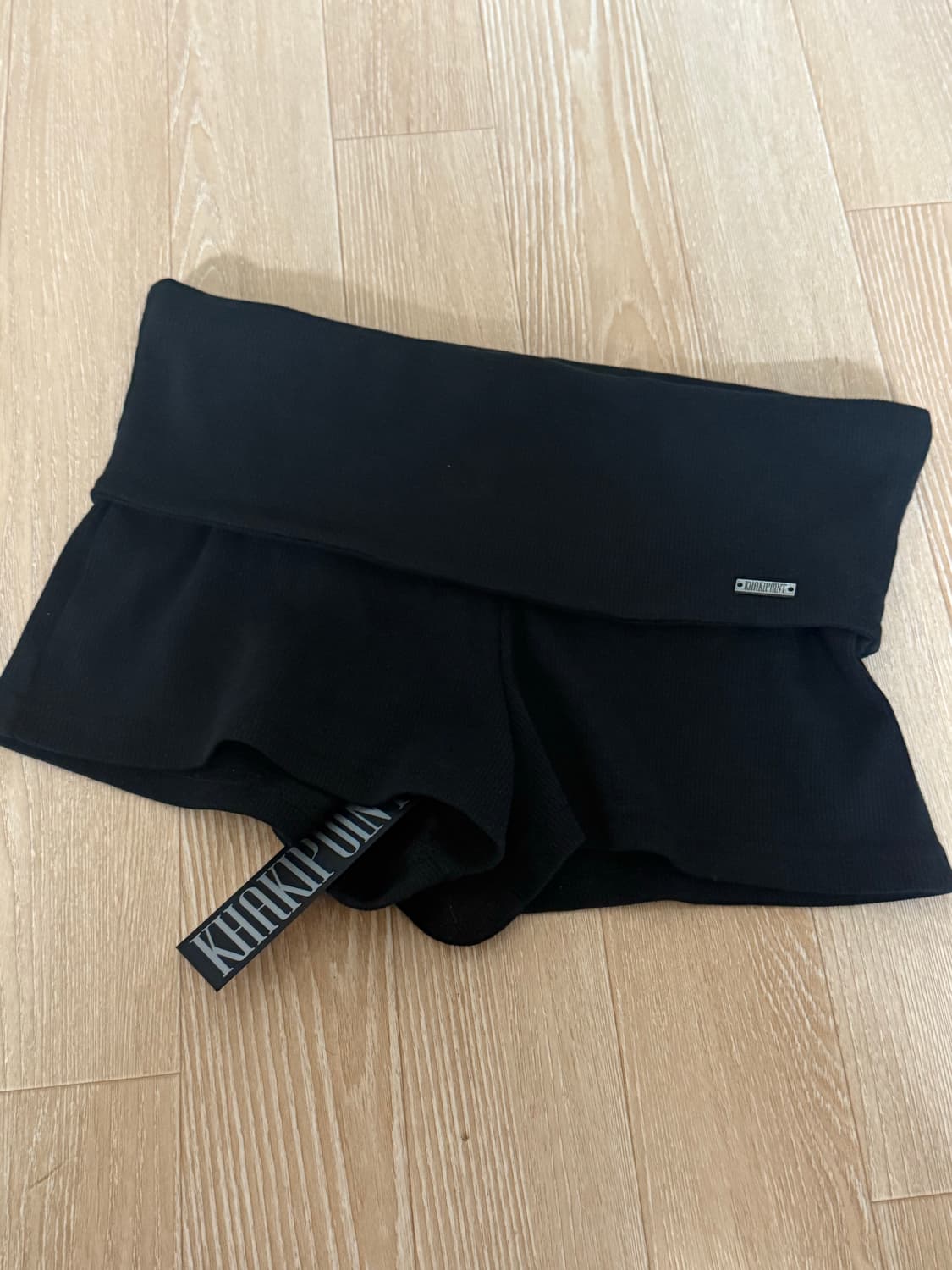 카키포인트 Vintage Mini Shorts (black) 마이크로쇼츠 상품이미지3