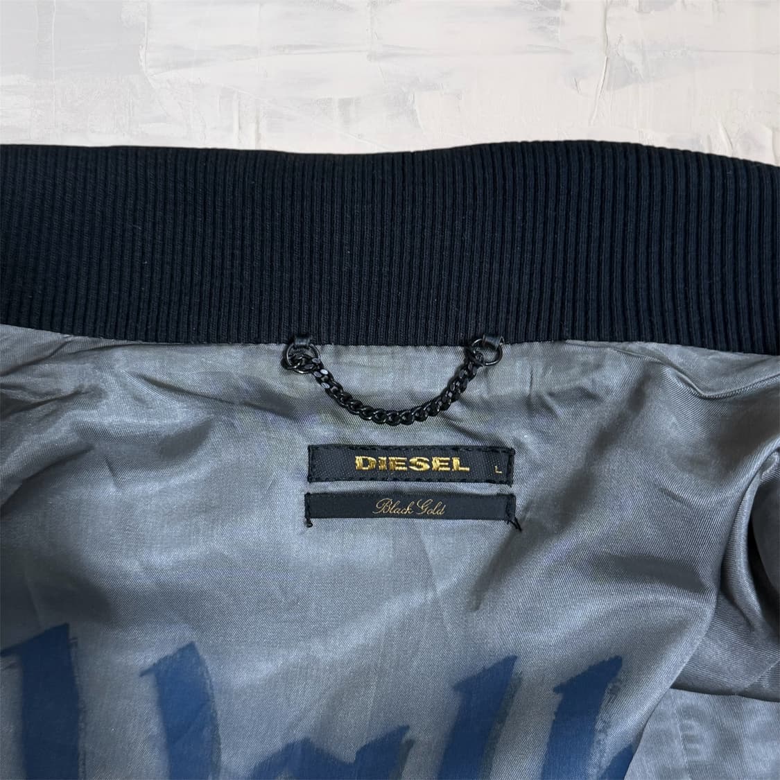 디젤 블랙 골드라인 양가죽 자켓 L 상품이미지4