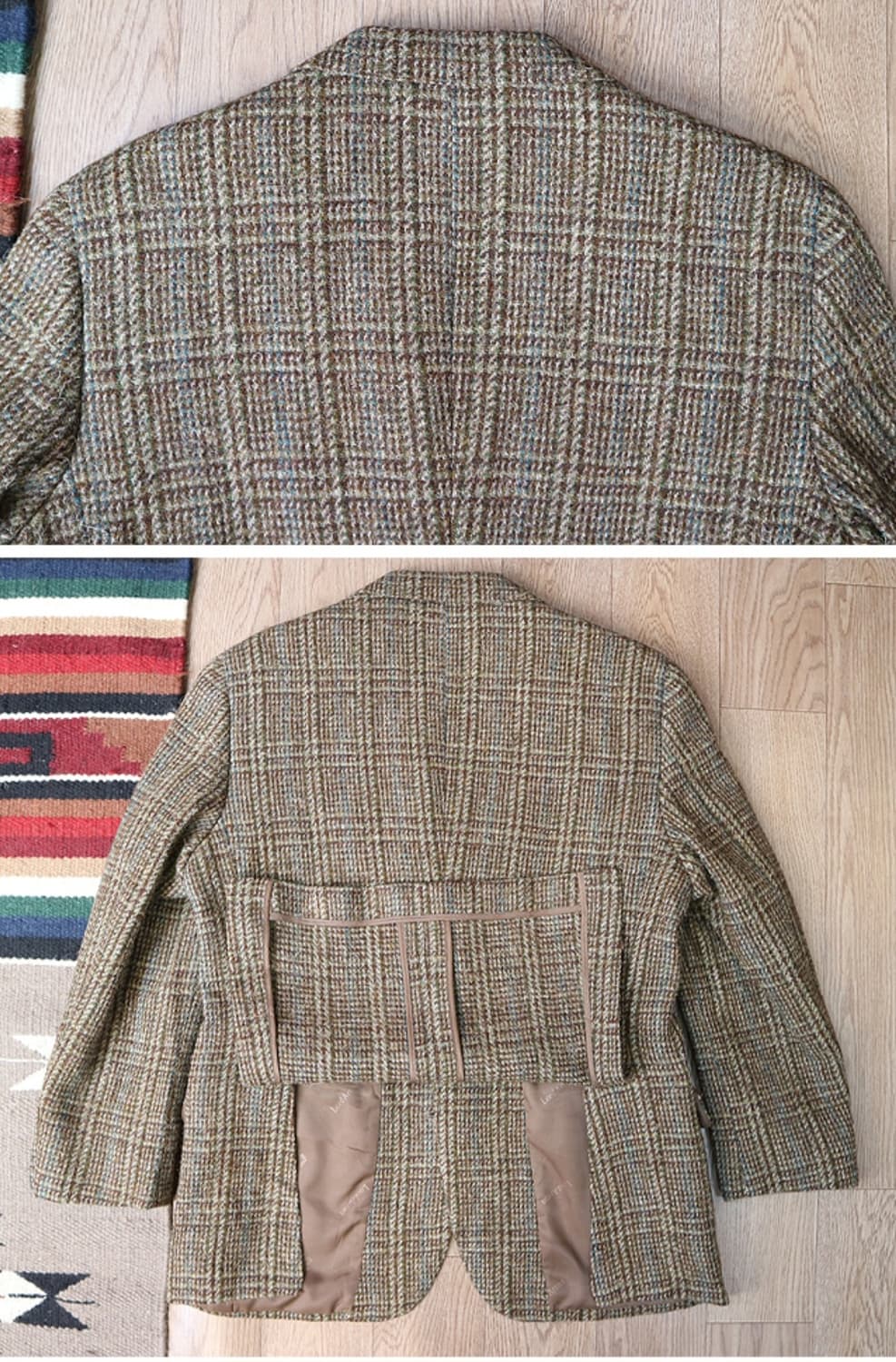 

일본판 Harris tweed 해리스 트위드 빈티지 2버튼 블레이저  상품이미지6