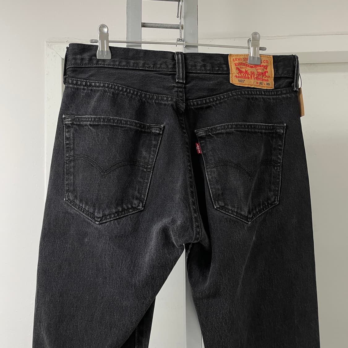 리바이스 501 흑청 데님 팬츠 W31 L30 상품이미지2