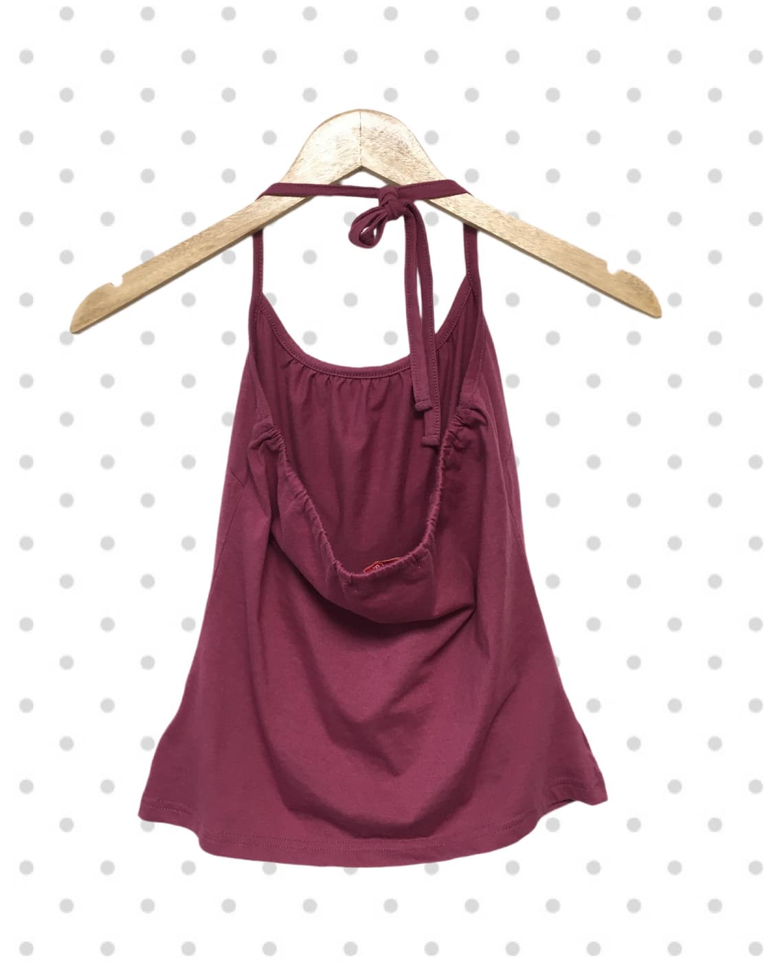 vintage halter neck sleeveless top pink 상품이미지5