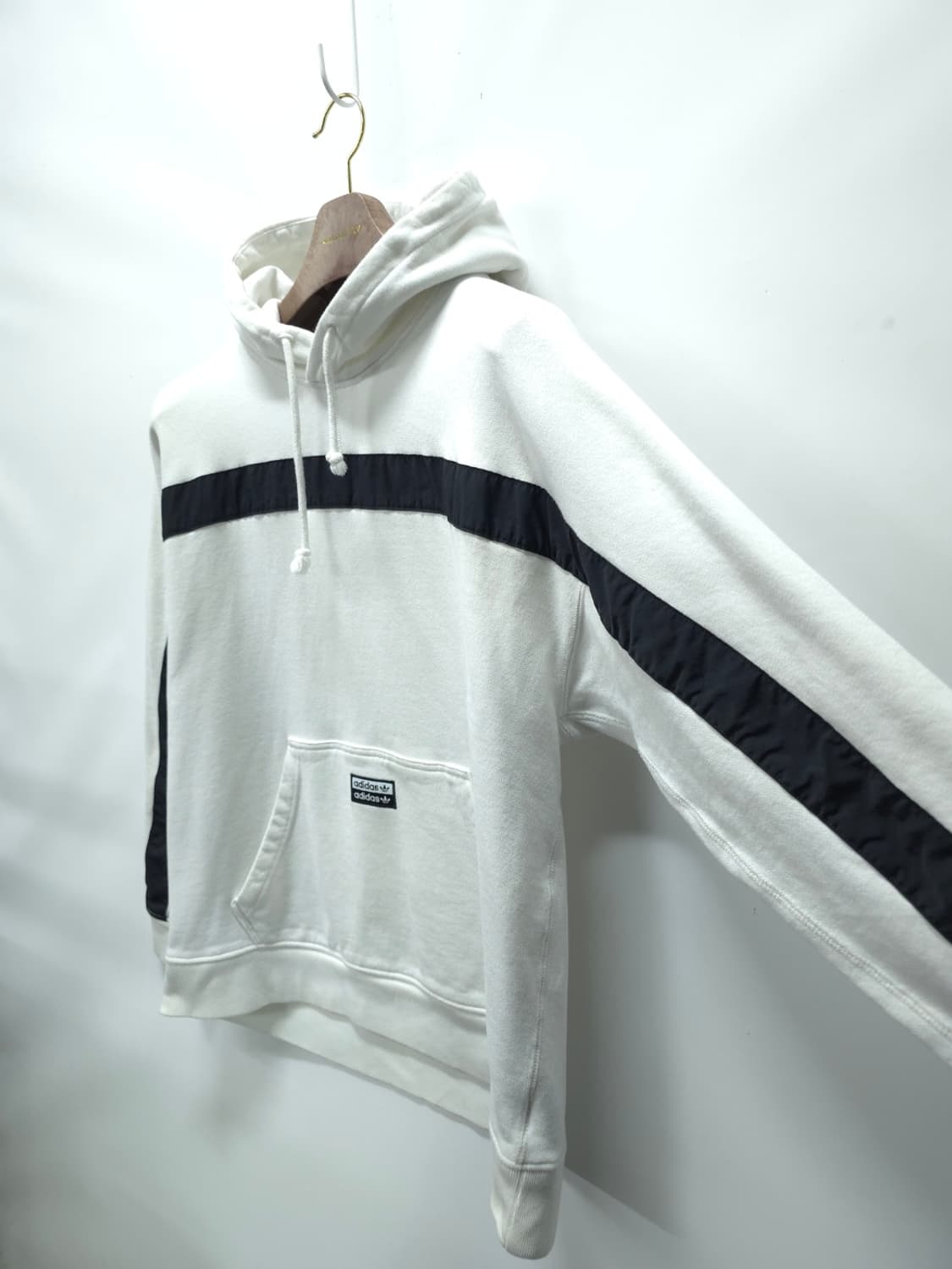 아디다스 남성 화이트 블랙 라인 후드티(105) 상품이미지5