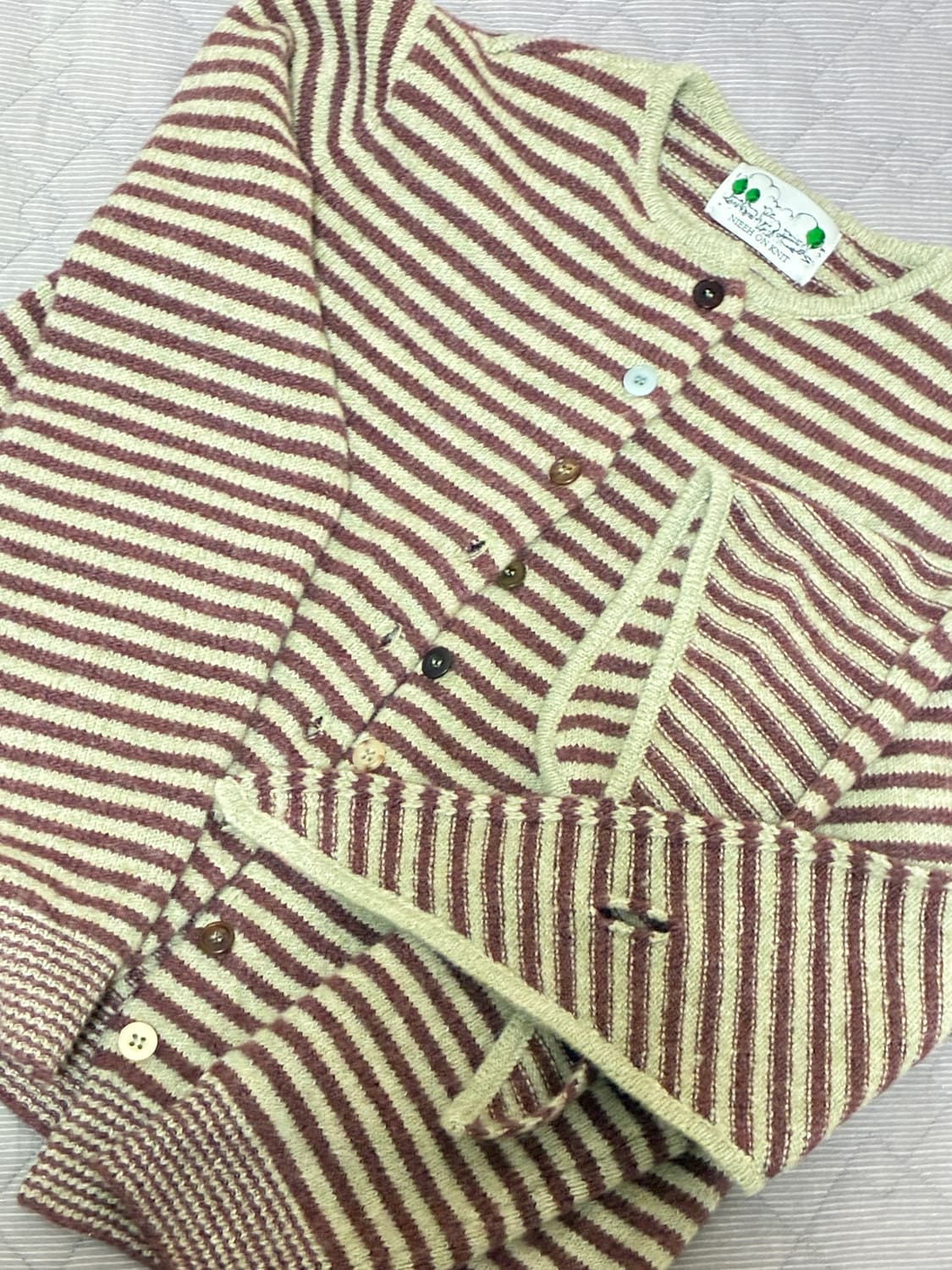 니히 머플러 콤보 가디건 상품이미지1