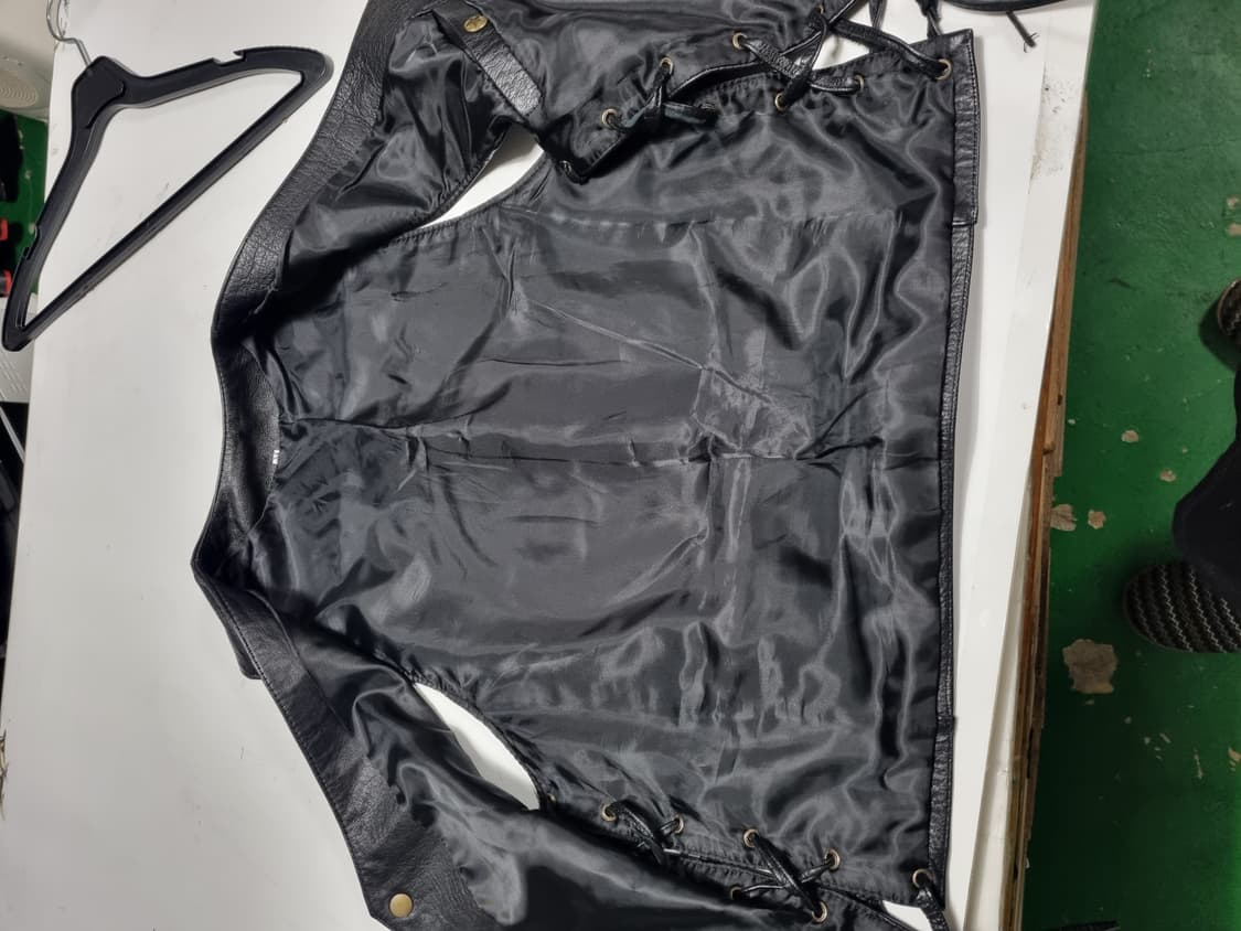 k.g.r 동호회 천연소가죽 라이더 조끼 m 상품이미지4