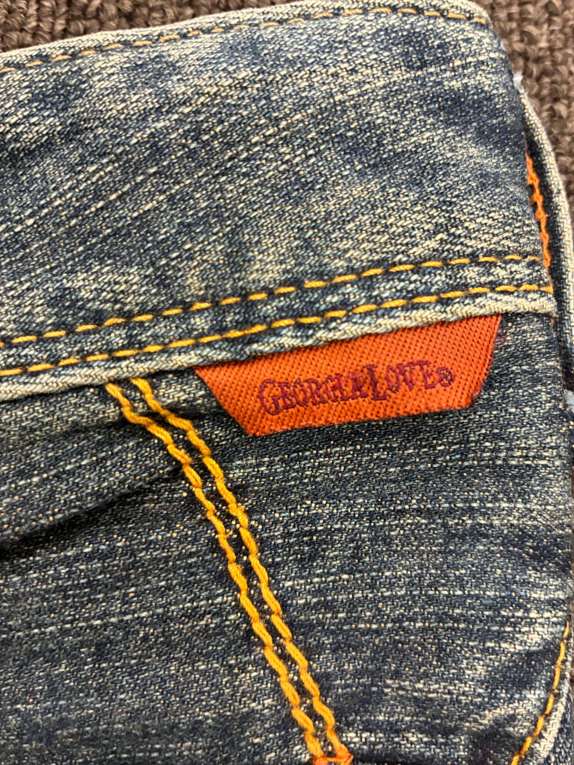 28)Japanese vintage 여성 로우라이즈 부츠컷 데님팬츠 상품이미지5