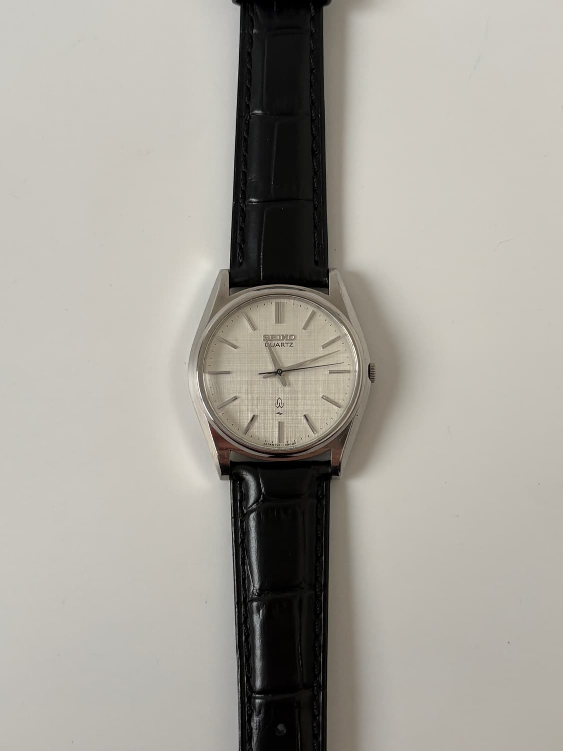 1980s Linen Dial Silver Quartz 상품이미지5