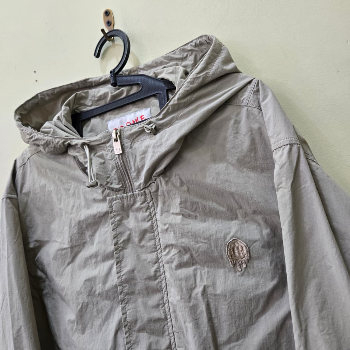 [M] 커스텀멜로우 SAD SMILE 아노락 자켓 (그레이) 상품이미지2