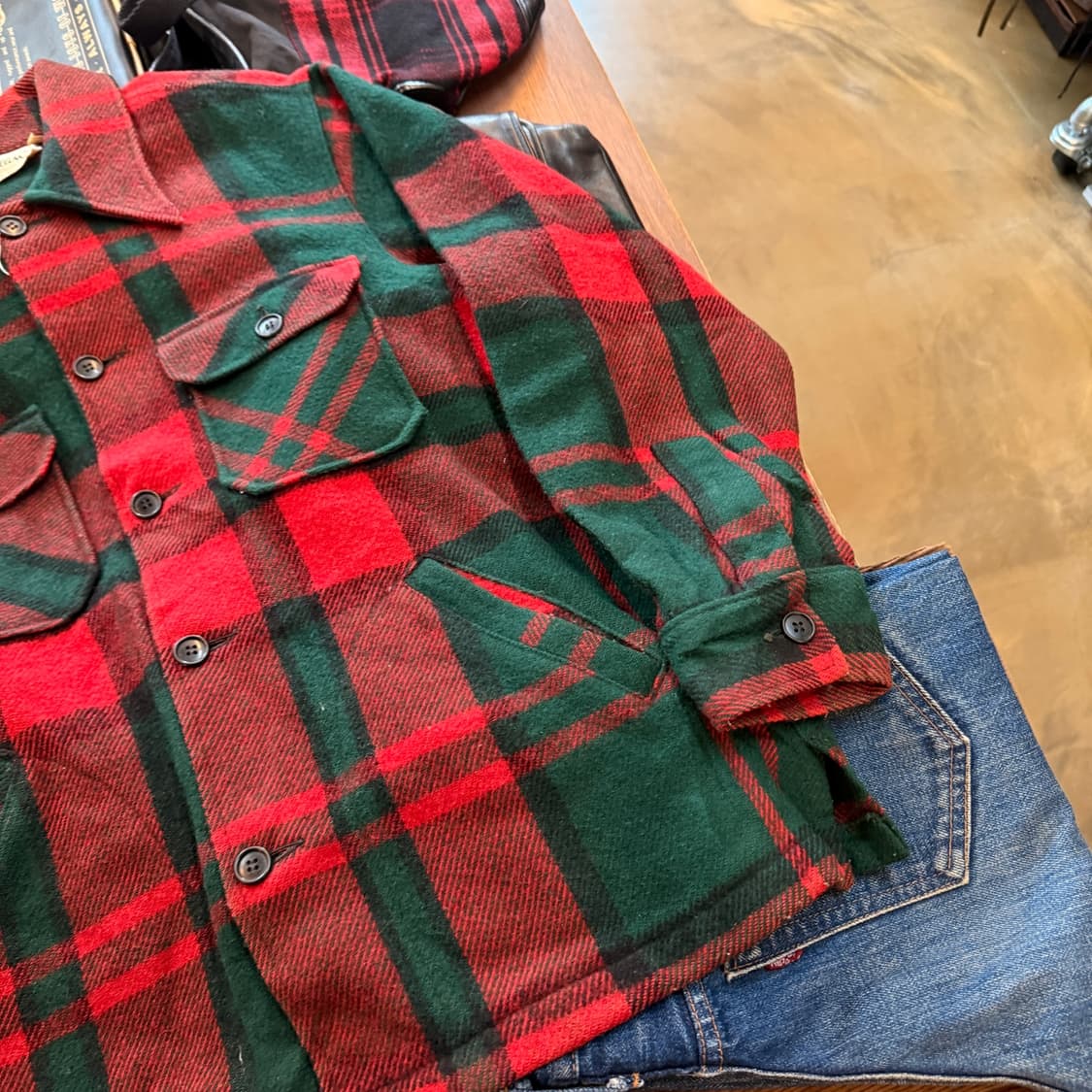 70S 엘엘빈 울 베이스 자켓 L XL 상품이미지2