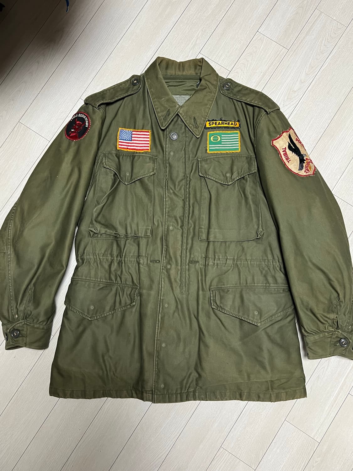 90s 미군 m-65필드자켓 패치 L사이즈 상품이미지1