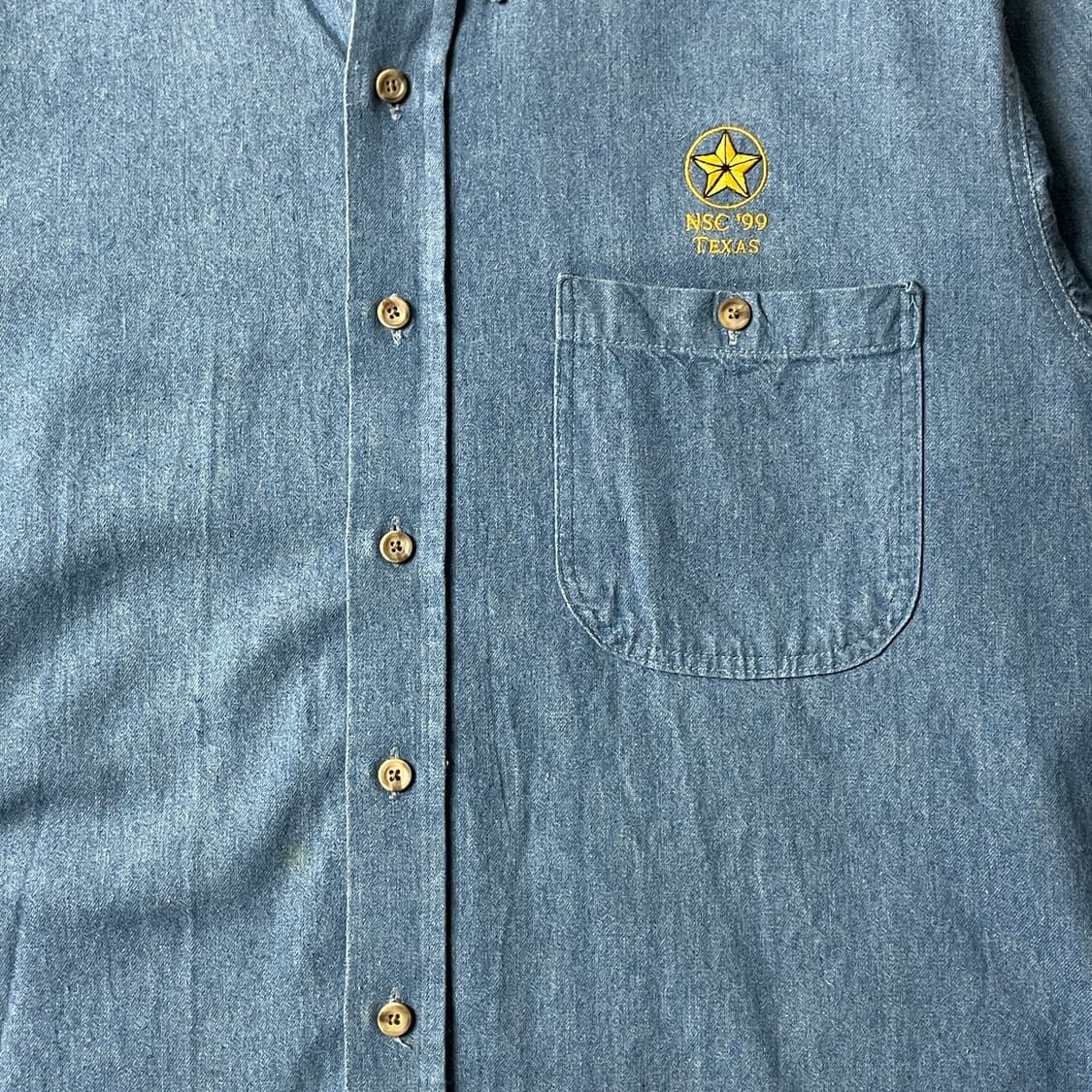 THREE RIVERS 빈티지 코튼 데님 셔츠 A00555 상품이미지3