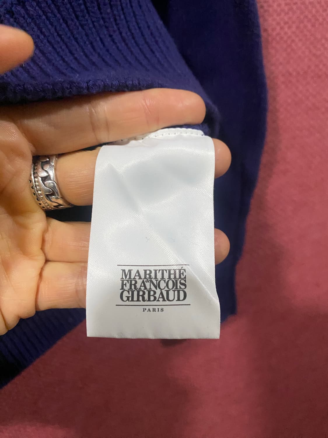 마리떼 프랑소와 저버 네이비 로고 니트 S 상품이미지9